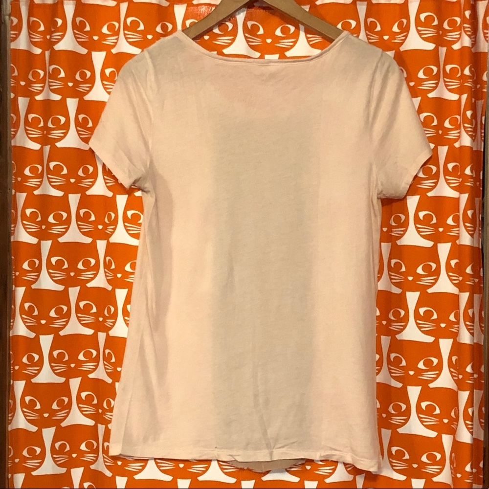 J Crew Sheet Ruffle-Front Tee - Picture 3 of 4